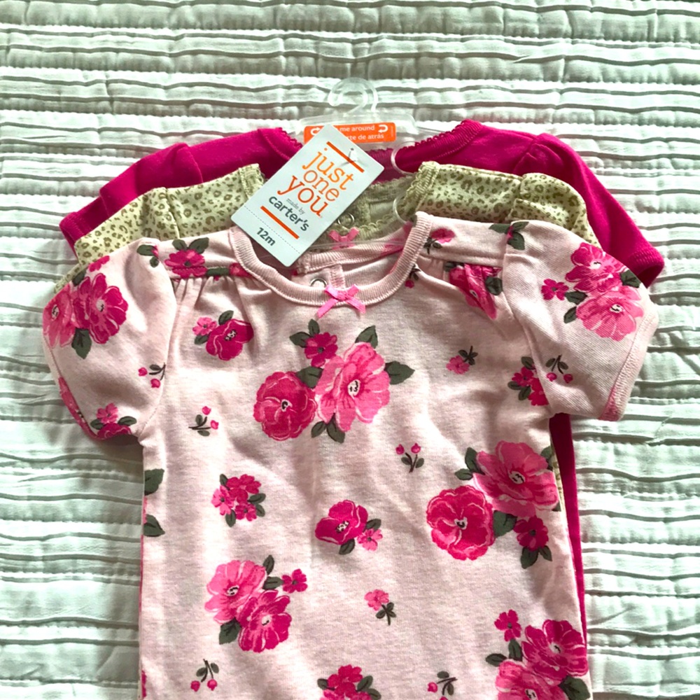NWT little girl onesies 3pk
